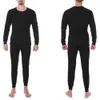 Men's Thermal Underwear Fashion Men Winter Fleece Lined Cotton Long Top Bottom Set Warm SlimBase Suit Slim Fit And Keep 221122