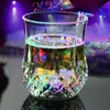 Muggar Creative Flashing Cup Wine Beer Whisky Mug Water Beverage Drinking Glass Led Automatic Glowing Party Decorative Supplies 221122