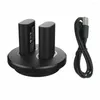 Game Controllers USB Charging Dock Station Charger For XBOX ONE / Elite Wireless Controller Gamepad Charge Kit With 2pcs 600mAh Battery