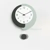 Horloges murales Horloge en fer forgé en métal nordique pour meubles de salon Design créatif Décor de restaurant de ménage