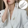 Vrouwen Strierse engel vleugels broches pin glitter veer kraag pin luxe broche corsage nieuw modekleding decor