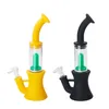 Fumer Pipe Incassable Camouflage Solide Couleur Silicone Narguilés Portable Silicone Shisha Gel De Silice Bong