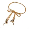 Riemen riem jurk decoratieve taille dames touw mode riem slanke kwast geknoopte ketting accessoires