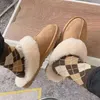 Australië u g g Platform Heren Dames Dikker de zool Slippers Snowboots Enkellaars Schoenen Korte Bottes Mode Martin Designer Winter Warm Wol Echt leer Platform