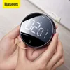 Kitchen Timers Baseus Magnetic Digital Manual Countdown Alarm Clock Mechanical Cooking Shower Study Stopwatch 221122