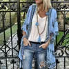 Tute da donna Pagliaccetti Camicia cardigan stampata da donna Camicetta Kimono estivo Manica lunga Boho Beach Cover Top Camicette lunghe da donna Camicie Taglie forti 5XL 221123