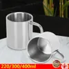 Tasses épaissies tasse de thé à tasse de café en acier inoxydable épaissis avec isolation chauffante et jus de bière anti-sur-sur-lec-de-vie 221122