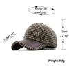 Ball Caps Trendy Houndstooth -Cap Classic Brown British Check Designer Hat бренд бейсбольные шляпы для девочек Женщины Winter Trucker Bone 221122