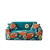Pokrywa krzesełka czter sezonowa sofa do domu w kratę 1/2/3/4 Siemia Wzór z kwiatami do salonu na kanapie segmentowe