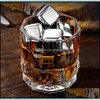Ice Buckets And Coolers 304 Stainless Steel Ice Wine Stone Coolers Food Grade Whiskey Chilling Stones Cubes Home Party Barware Drop Dh8Xq