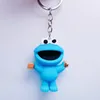 Partybevorzugung Kawaii Sesamstraße Schlüsselanhänger Cartoon Puppe Weiche Squishy Schlüsselanhänger Auto Rucksack Schlüsselanhänger Niedliche Schlüsselschnalle Geschenke für Kinder