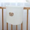 Storage Boxes Trendy Bedside Caddy Adorable Looking Space-saving Cartoon Embroidery Versatile Wall-mounted Closet Bag