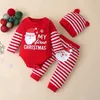 Kleding stelt mijn eerste kerstbabymeisjeskleding voor kleine jongens geboren herfst Toddler Autumn Set unisex Suits Mother Kids 221122