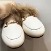 Slipper Kinder Pelz Schuhe Kinder Warme Outdoor Rutschen Baby Mädchen Hausschuhe Kleinkind Beige Marke Wohnungen Prinzessin Slip Auf Winter 221122