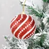 Decoração de festa 2/4pcs Bola de Natal, árvore de Natal, pérola branca pendurada ornamentx em casa ano de espuma de espuma decorações de Navidad