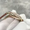 Premium kvinnor tittar p￥ 33 mm ￤kta lather band geometriska damer romerska nummer kvarts safir glas armbandsur montre de luxe