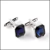 Cuff Links Bijoux de mode Crylsal Cuff Liens de chemise d'affaires