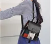 Moda PU ramiona torba Kobieta wielofunkcyjna plecak kwadratowy okładka plecaków miękkie skórzane proste szkolne worki szkolne torby szkolne torebki szkolne