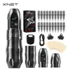 Tattoo Machine XNET Titan Wireless Battery Pen Kits DC Coreless Motor LED-display met röntgencartridge voor artiest 221122