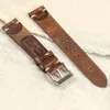 Titta p￥ band Horween Us Chromexcel Leather Natural Soft Wrap Handgjorda remmar 18mm 20mm 22mm 221122