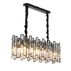 Light Luxury Luxury Black Crystal Sala de Lux￺ria Retro Modelo de Designer Modelo Home Hom