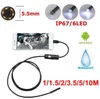 5 5mm Endoskop USB Mini Kamera Esnek IP67 Su Geçirmez Mikro USB Muayene Borescope Kamera Android 6 LED ayarlanabilir244f