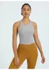 Camisetas sin mangas y tops para mujer, sujetadores Push Up para gimnasio y Fitness, Tops cortos lisos de nailon suave para entrenamiento de Yoga, chaleco deportivo