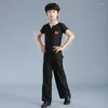 Stage Wear Children Latin Dance Costumes Boys Competition Uniforms Practice Performance Clothing Set