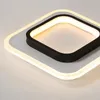 Plafonniers Carré/Rond Lampe Moderne LED Pour Foyer Chambre Salle D'étude Couloir Luminaire Intérieur