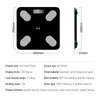 Bilancia per peso corporeo Bluetooth BMI Smart Electronic Pavimento del bagno con bilancia digitale LCD Indicatori di grasso Analizzatore 221121