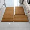 Alfombrillas de baño 3 unids/set espesar la alfombra del piso para la sala de estar juego de baño antideslizante lana Coral junto a la cama puerta larga del dormitorio 10 colores 221123