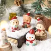 Weihnachtsdekorationen, Mini-Tiere, Figur, Bär, Schaf, Hirsch, Ornamente für Weihnachten, dekoratives Zubehör, Navidad-Dekor