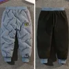 Pantalones de invierno polar grueso niños otoño 2-12Y niño sólido cálido Casual deportes pantalones bebé niñas cintura elástica pantalones de chándal para niños 221123