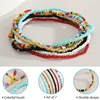 Anklets 7PCS Foot Beach Gift Multi Layer Beaded Boho Ankle Bracelet Women Chain Anklet