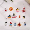 Noel Süslemeleri 48pcs Noel ahşap süs ahşap asma kolye ev çocuk yılı hediyeleri için parti dekorasyonları Chrismas Tree Puppets Xmas 221123