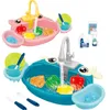 Cozinhas jogam comida infantil mini pia de brinquedo de pia de lavar louça jogos educacionais em casa infantil infantil brindes de presente de natal 221123