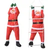 Juldekorationer Julhängen Stege Rope Climbing Santa Claus Hanging Doll Xmas Tree Decor 221123