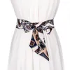 Celra vestido de seda de moda para mulheres embrulhada em torno da cintura All-Match feminina Cummerbunds PD30