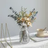 Decoratieve bloemen kransen eucalyptus blad katoenliefhebber gras echt natuurlijk gedroogd bloemen boeket diy riet licht luxe woonkamer decoratie ins wind 221122