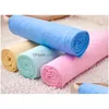 Dog Grooming Practical Puppy Beautytools Facecloth Reusable Square Clean Cham Pet Bath Towel Soft Water Absorption Dogs Towels Porta Dhvan