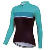 Giacche da corsa Donna Manica lunga Ciclismo Top Abbigliamento da strada Cappotto da bici Motocross Maglia da bicicletta Maglione Camicia da gara Indossare Giacca da trail Outdoor