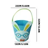 Storage Bags Cute Easter Cloth Basket Candy Eggs Buckets Party Decoration For Kids Home Holiday Gift Bag Boxes