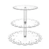 Bakeware Tools 50LF 3 Tier Cake Stand Cupcake Dessert Tea Party Serving Platter For Wedding