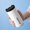 Bouteilles d'eau 400 ml 500 ml tasse à café avec couvercle étanche lait thé thermos tasses 304 en acier inoxydable voyage tasse thermique bouteille isolée 221130