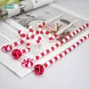 Christmas Decorations 4 Pack Candy Cane Christmas Decoration Bells Lollipop Pendants Tree Xmas Ornaments Home Decor Noel Gifts Navidad Party Supplies 221123