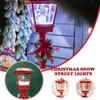 Decorazioni natalizie 50 cm Spary Scene Lampione stradale Paesaggio esterno Grande ABS Art Street Light Caldo Natale Babbo Natale Pupazzo di neve Decorazioni 221123