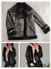 Womens Leather Faux FMFSSOM Women Winter Thick Coat Pu Soft Black White Sheepskin Fur Jacket Female Casual Feminino Outwear 221122