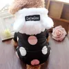 Dog Apparel Polka Dot Pet Clothes Cotton Padded Winter Coat Snowsuit Hoodie Jumpsuit for Small s Cats Water-Resistant Snow Jacket 221123