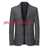 Abiti da uomo Blazer Arrivo Super Large Uomo Moda Casual Plaid Stampato Primavera e Autunno Vestito Plus Size 2XL 3XL 4XL 5XL 6XL 7XL 8XL 221123