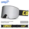 Occhiali da sci COPOZZ Marca Uomo Donna doppio strato grande Snowboard Antiappannamento UV400 Skate ing 221122